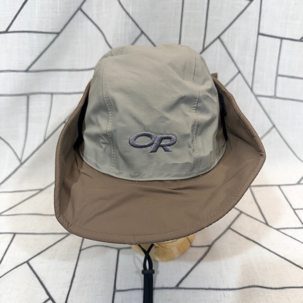 Outdoor Research Seattle Sombrero Hat Gore-Tex Khaki Size S Waterproof Rain Hat